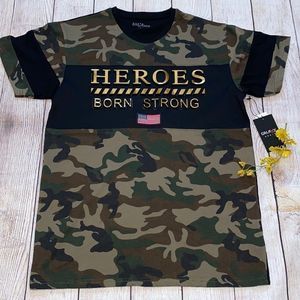 Galaxy by Harvic Heroes Strong 3D Camo T-Shirt Tee‎